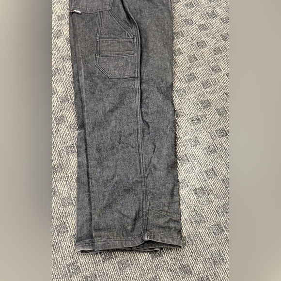 VTG FUBU Dark Gray Men's Relaxed Denim Cargo Jeans 34/34 - Picture 9 of 16